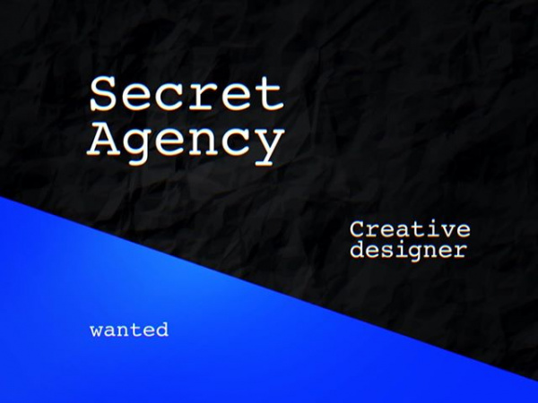 Секретное агентство ищет креативного дизайнера
