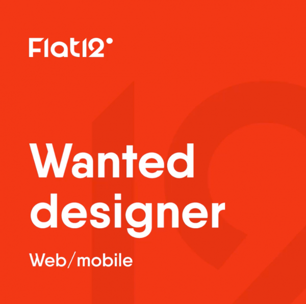 Flat12 ищет middle дизайнера на веб