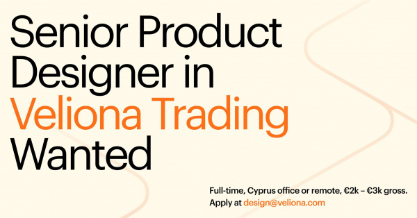 Veliona Trading ищет Senior Product Designer