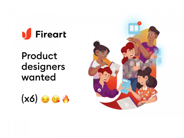 Fireart Studio ищет 6 продуктовых дизайнеров