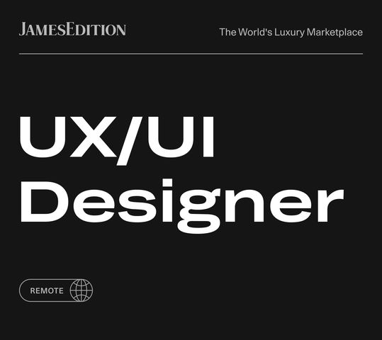 JamesEdition ищет UX/UI-дизайнера