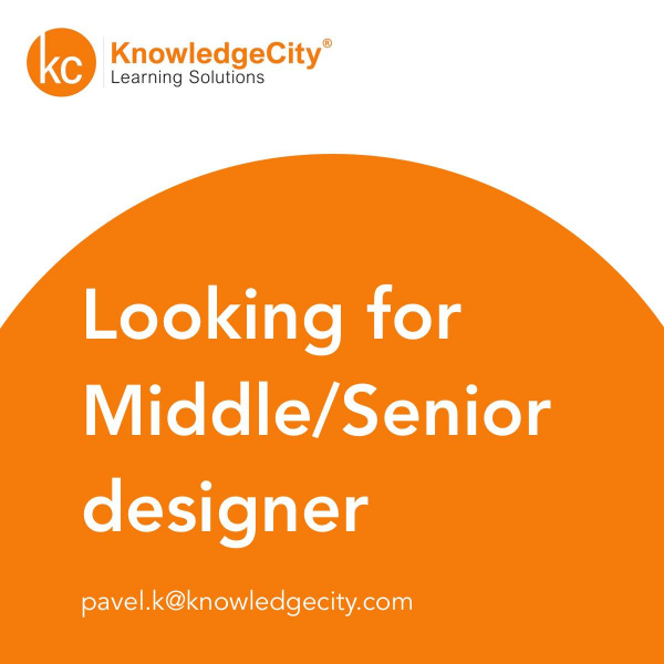 Knowledgecity ищет Middle/Senior-дизайнера