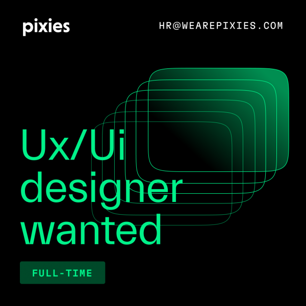 Pixies studio ищет middle+ UX/UI дизайнера