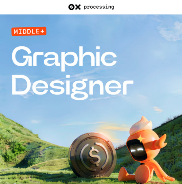 0xprocessing в поисках Graphic Designer дизайнера на удаленку