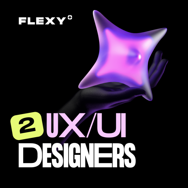 Flexy в поиске еще 2-х сильных UX/UI дизайнеров