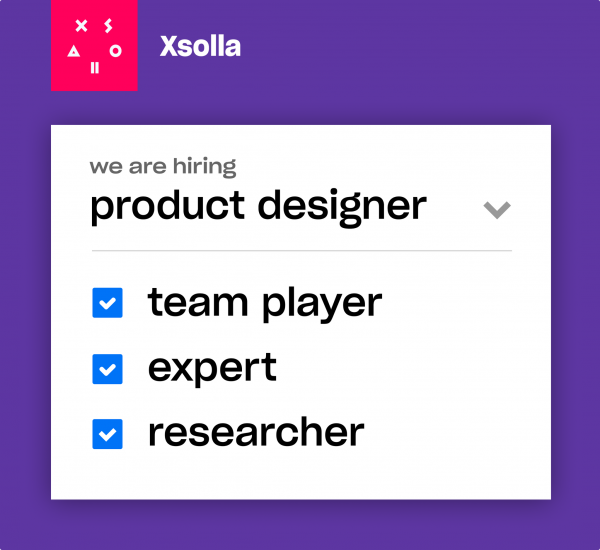 Xsolla ищет Senior Product-дизайнера