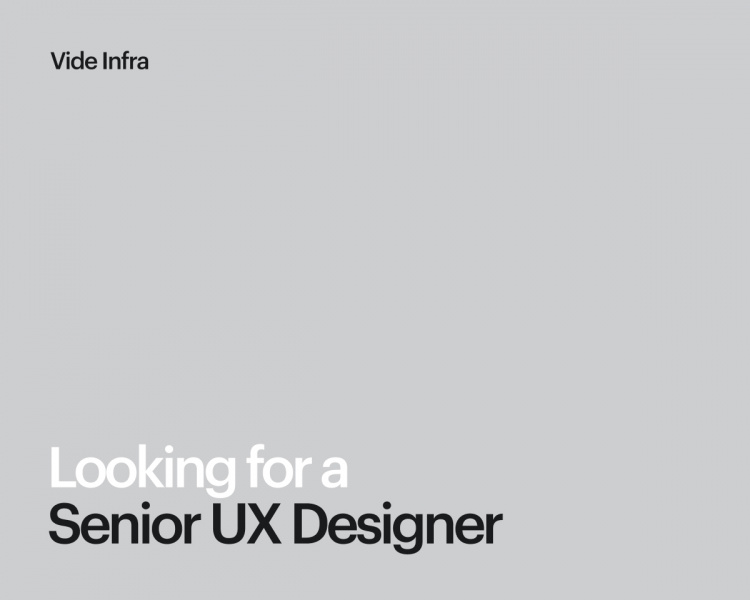 Vide Infra ищет Senior UX-дизайнера
