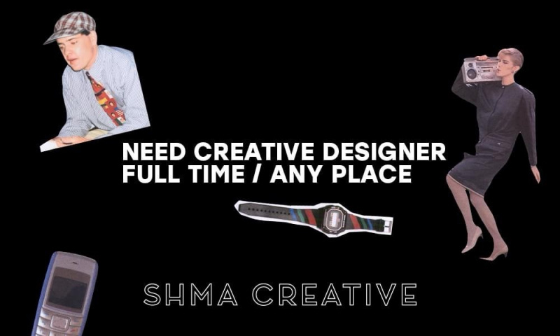 Рекламное агентство SHMA! ищет креативного дизайнера