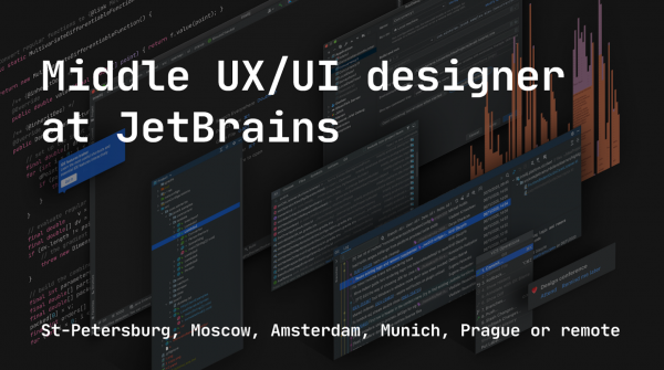 JetBrains ищет middle UX/UI-дизайнеров