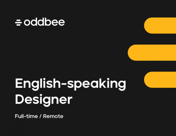 Oddbee ищет english-speaking дизайнера