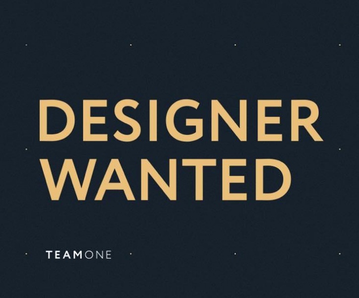 Team One ищет графического дизайнера на брендирование
