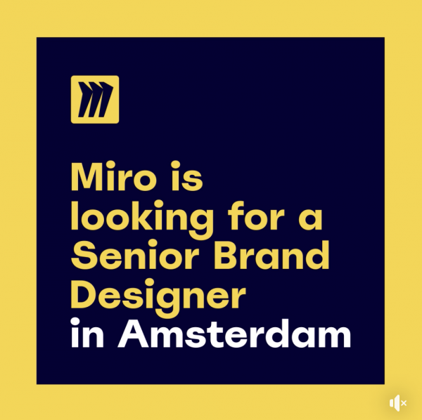 Miro ищет Senior Brand дизайнера