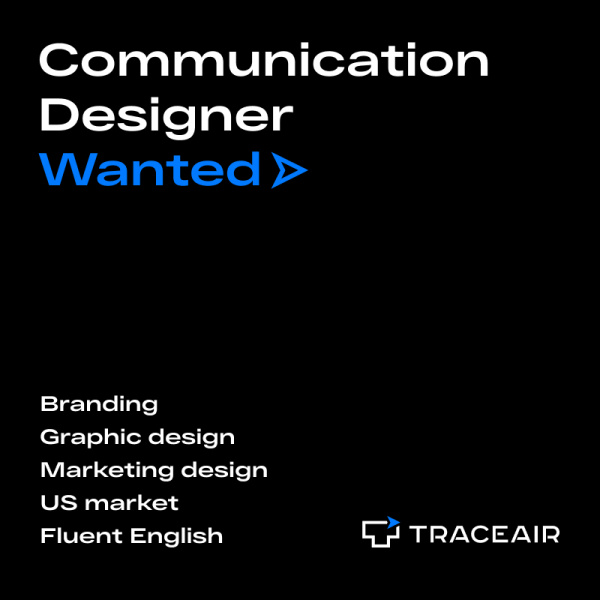 TraceAir ищет в команду дизайнера коммуникаций