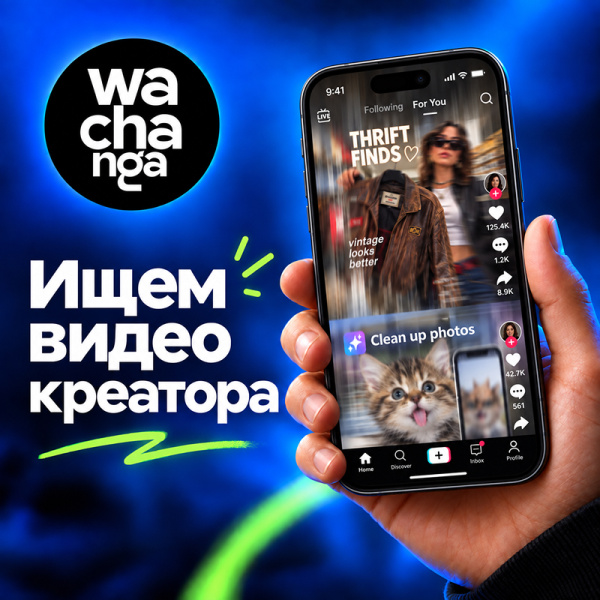 Wachanga ищет видео креатора (моушен дизайнера)